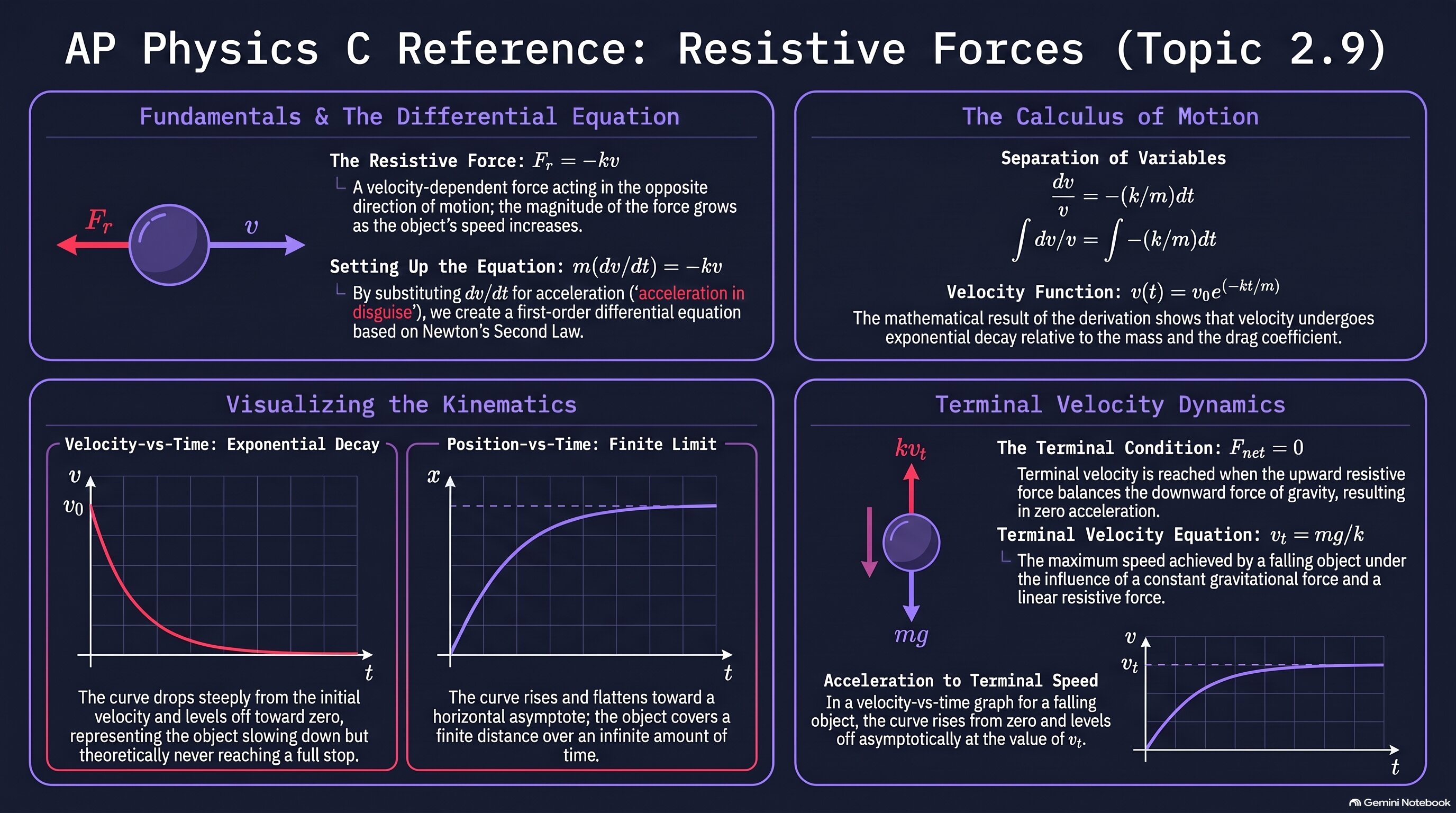 Resistive Forces infographic